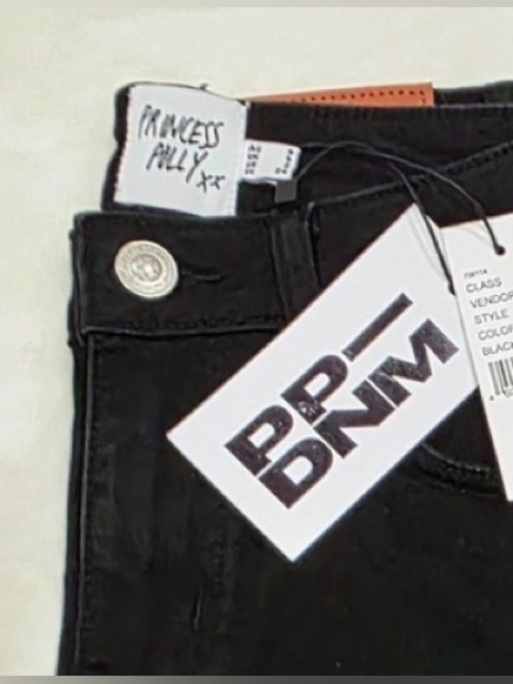 NWT • PRINCESS POLLY • Black Front Slit Denim Maxi Skirt • NEW WITH TAGS - Picture 8 of 10